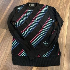 Vintage Franklin & Marshall black striped crew neck size S